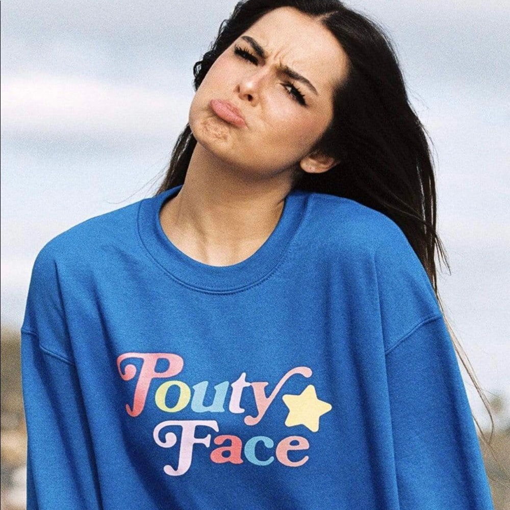 Fanjoy Addison Rae Pouty Face Crewneck